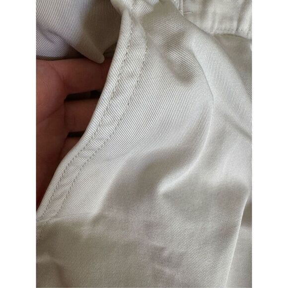 Chic women’s 6 petite pull in high rise 90’s cream pants stretchy waist khaki 10 - Picture 5 of 6